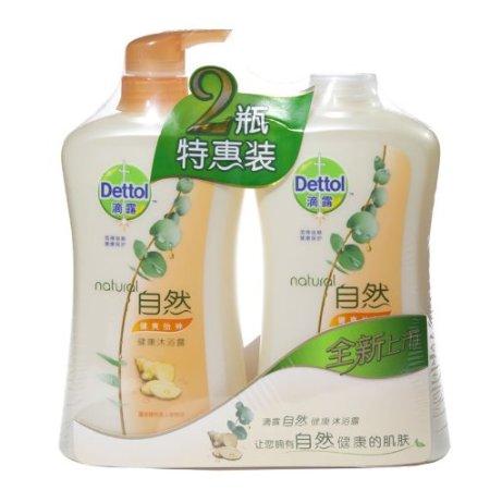 Dettol 滴露自然健爽怡神健康沐浴露600g+600g  19.95元（39.9元，買2免1）