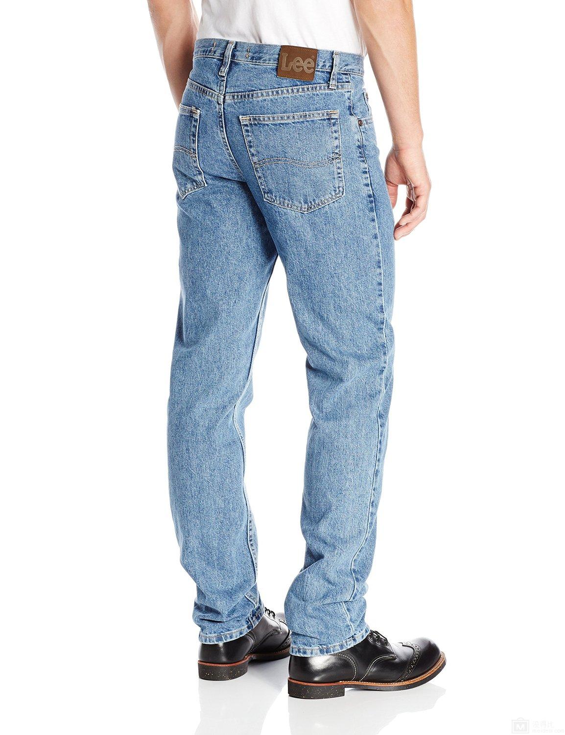 lee 男士直筒 牛仔裤